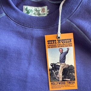 RARE Steve McQueen, real Mccoy Men's Crewneck Sweater (blue / purple)